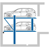 Liftparker N4602 - Stackable parking on 2 tiers with both platforms horizontal accessible